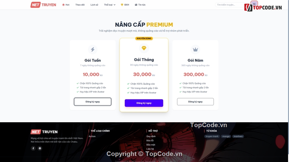 Code truyện tranh,Web đọc truyện,Web Đọc Truyện Tranh Nettruyen Clone,Code Web Đọc Truyện Tranh